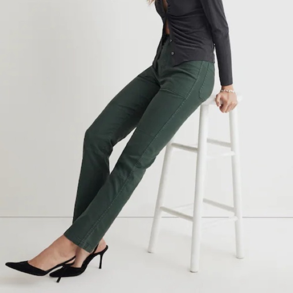 NWT Madewell The Petite '90s Straight Cargo Pant in Garment-Dyed Canvas 31 P - Picture 9 of 12